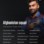 Afghanistan Names Squad for Champions Trophy 2025