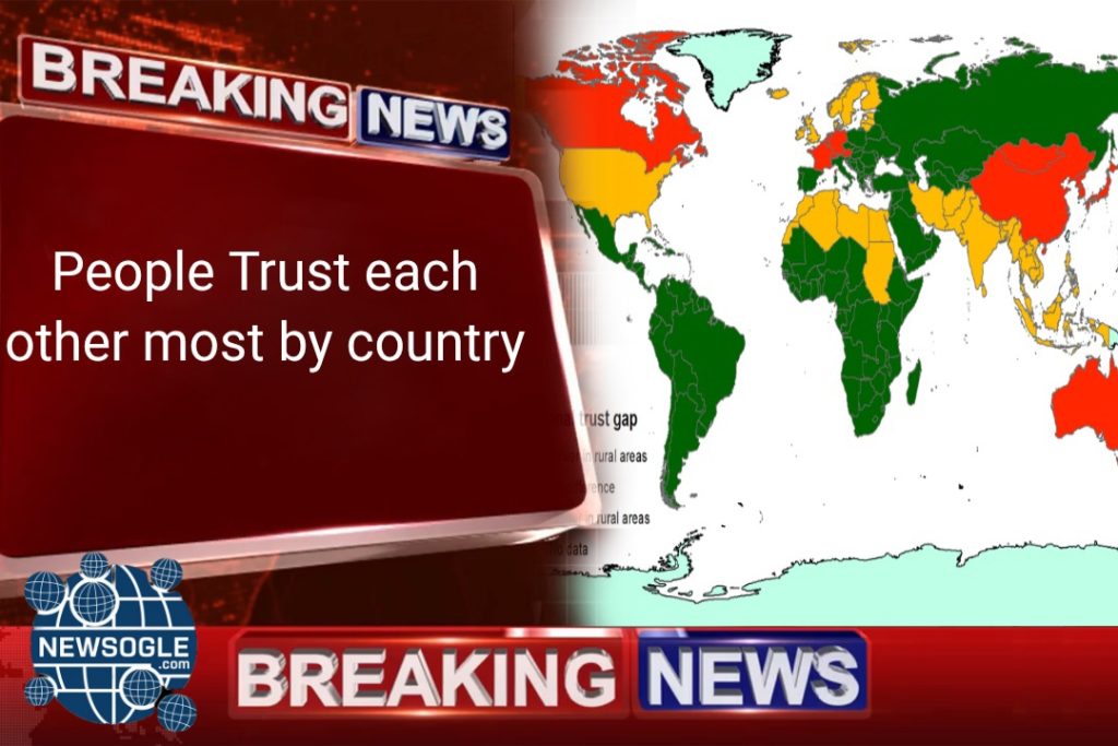 People Trust each other most by country