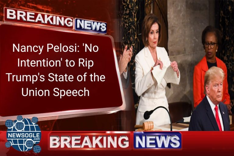 Nancy Pelosi Rip Trump's Speech